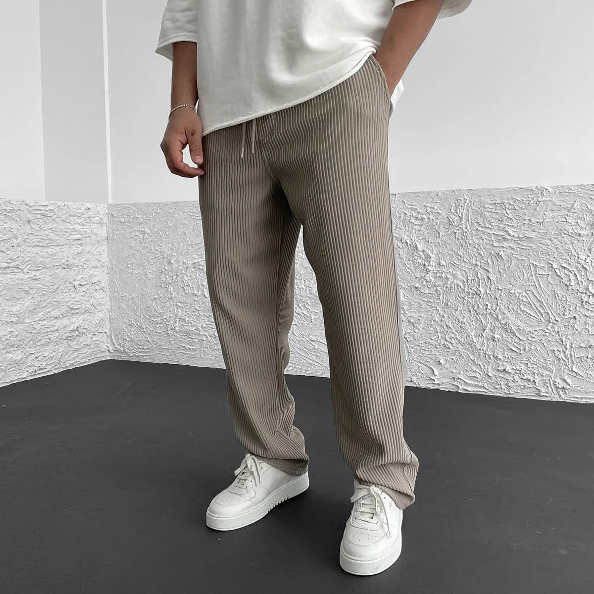 DONACCI Rib-Knit Trousers