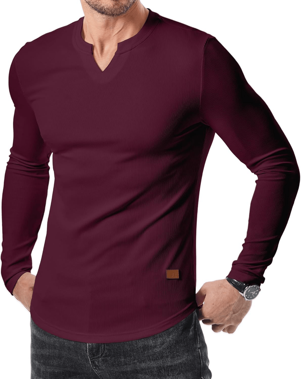 DONACCI Notch-Neck Shirt