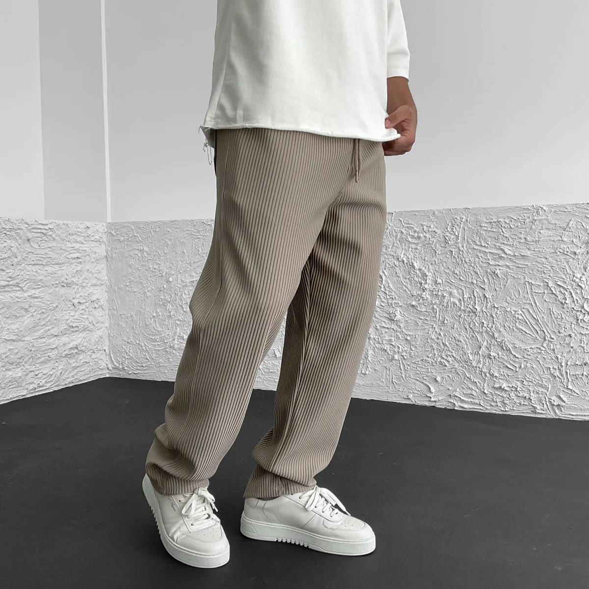 DONACCI Rib-Knit Trousers