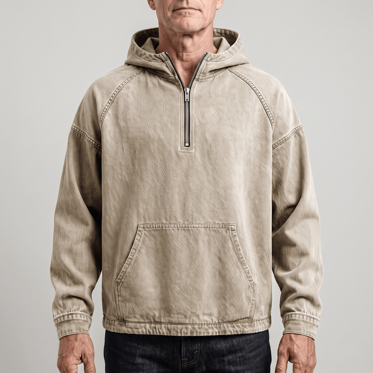 DONACCI Washed Denim Anorak