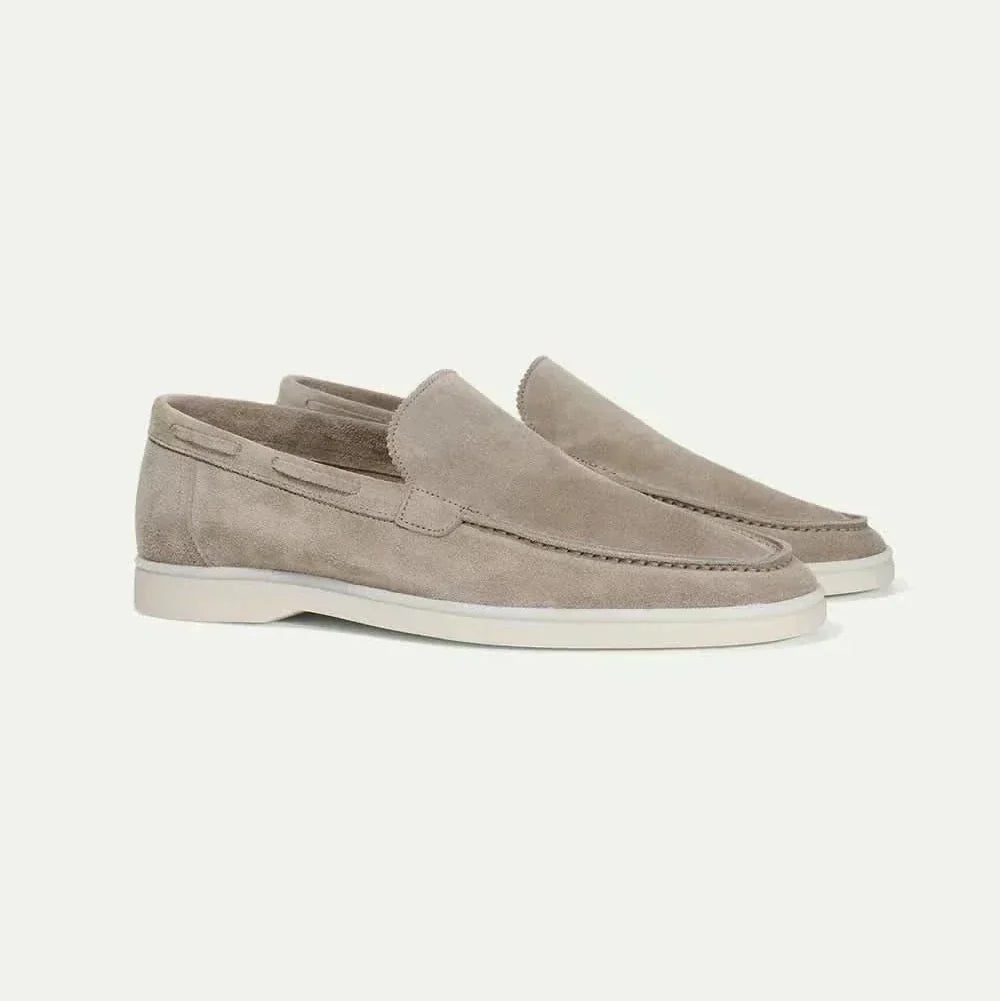 Classic Suède Loafer Light Grey
