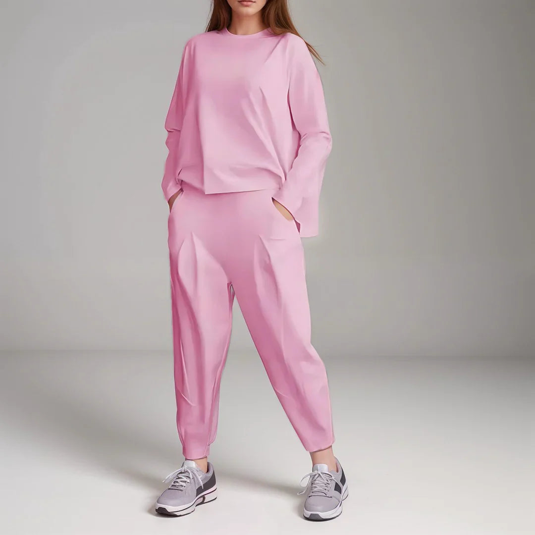 Lisa | Comfortable Two-piece Set with Round Neckline