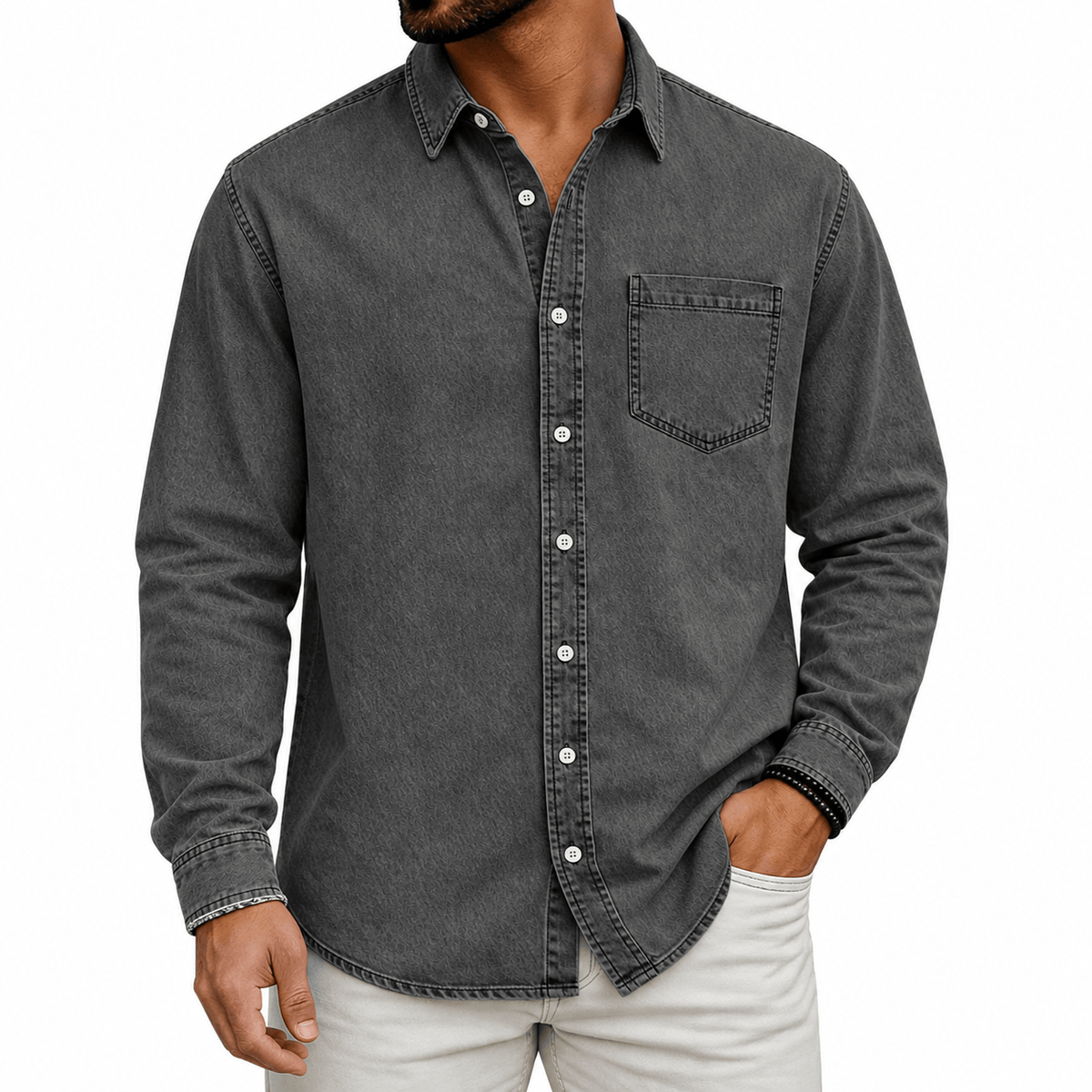 DONACCI Washed Denim Shirt