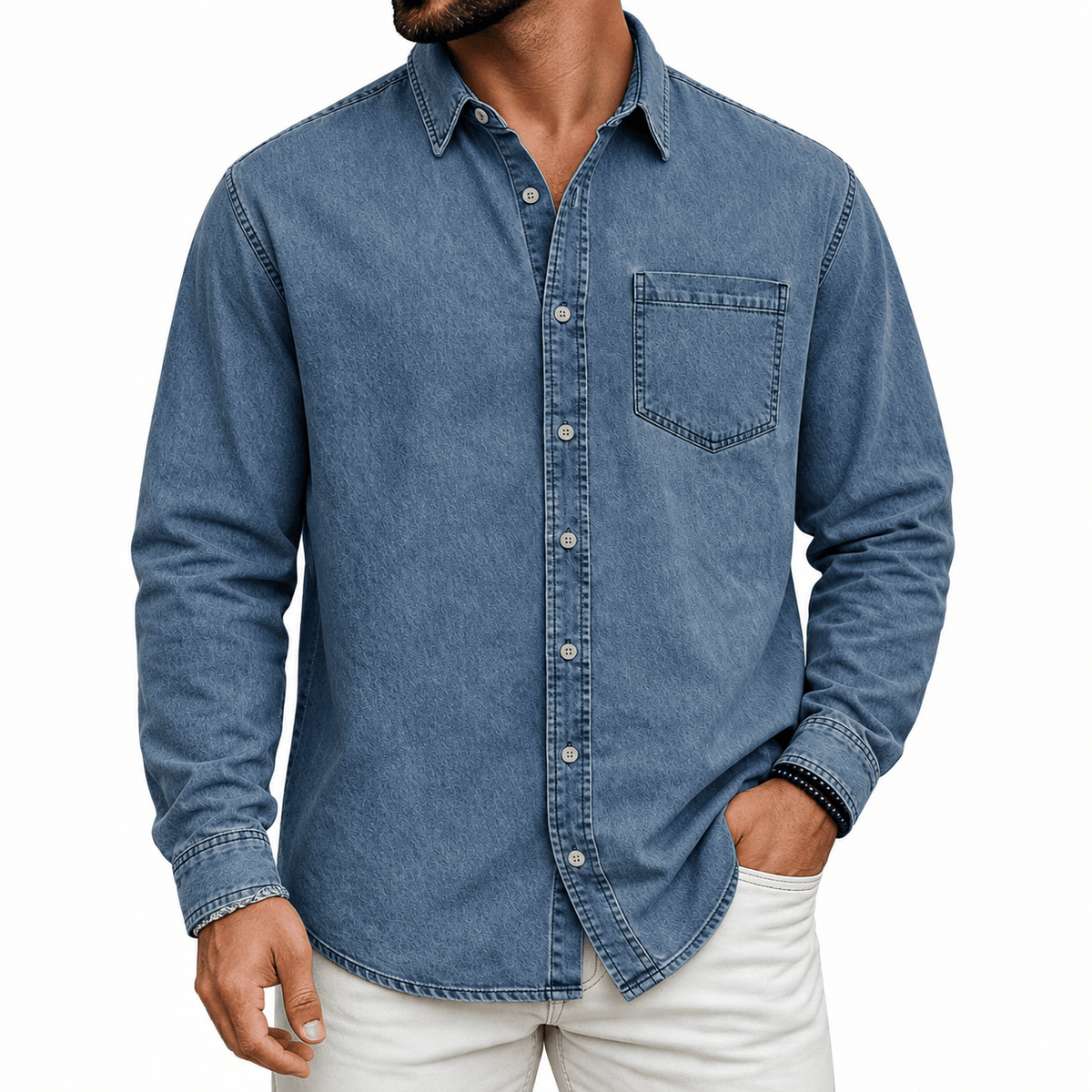 DONACCI Washed Denim Shirt
