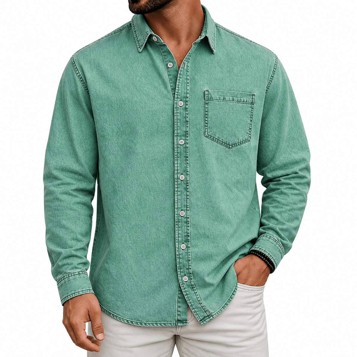 DONACCI Washed Denim Shirt