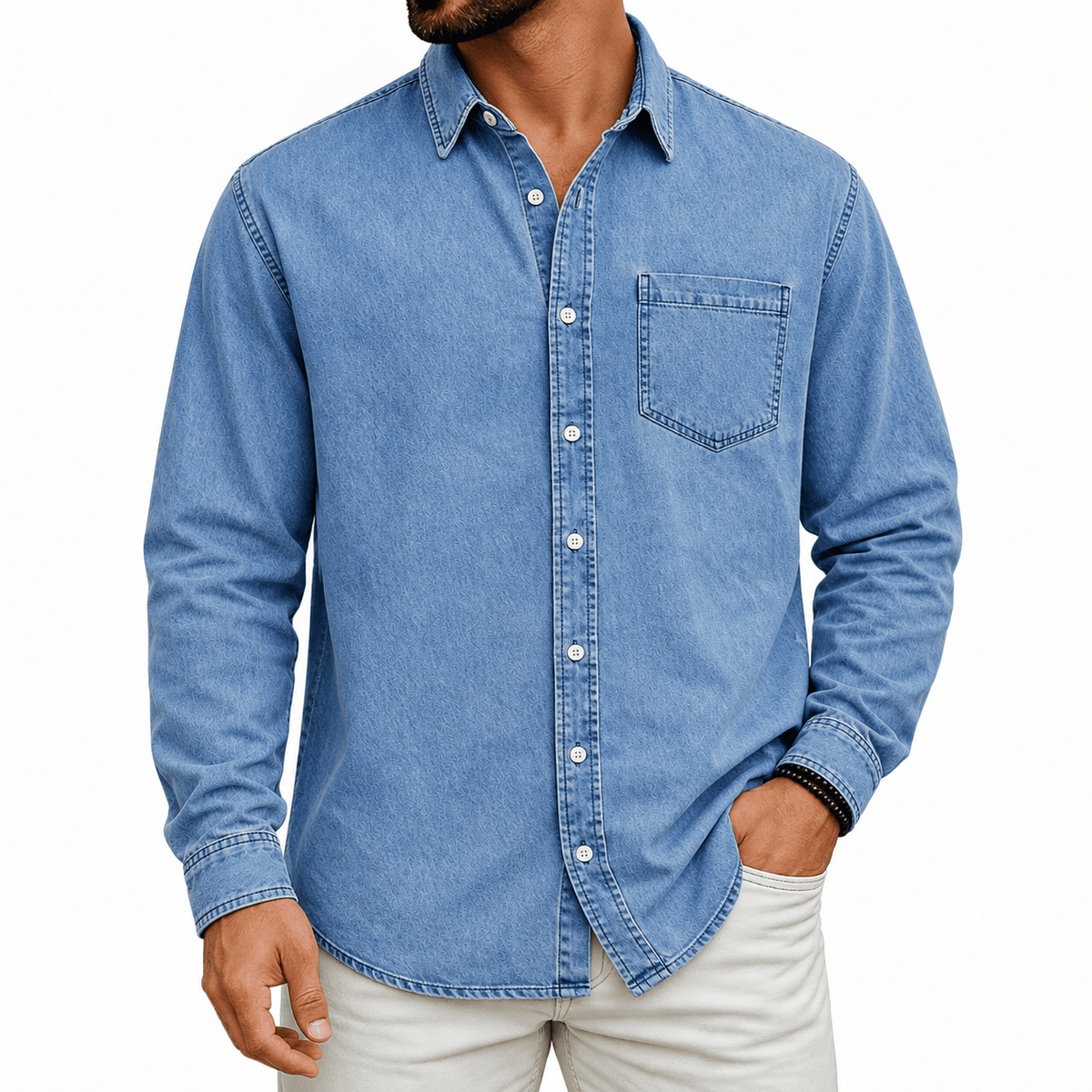DONACCI Washed Denim Shirt