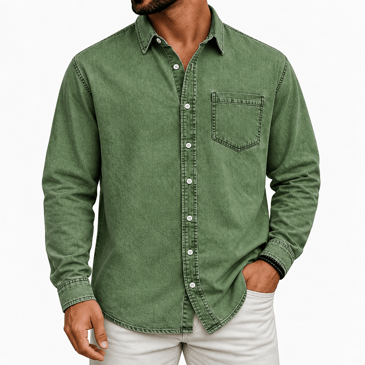 DONACCI Washed Denim Shirt