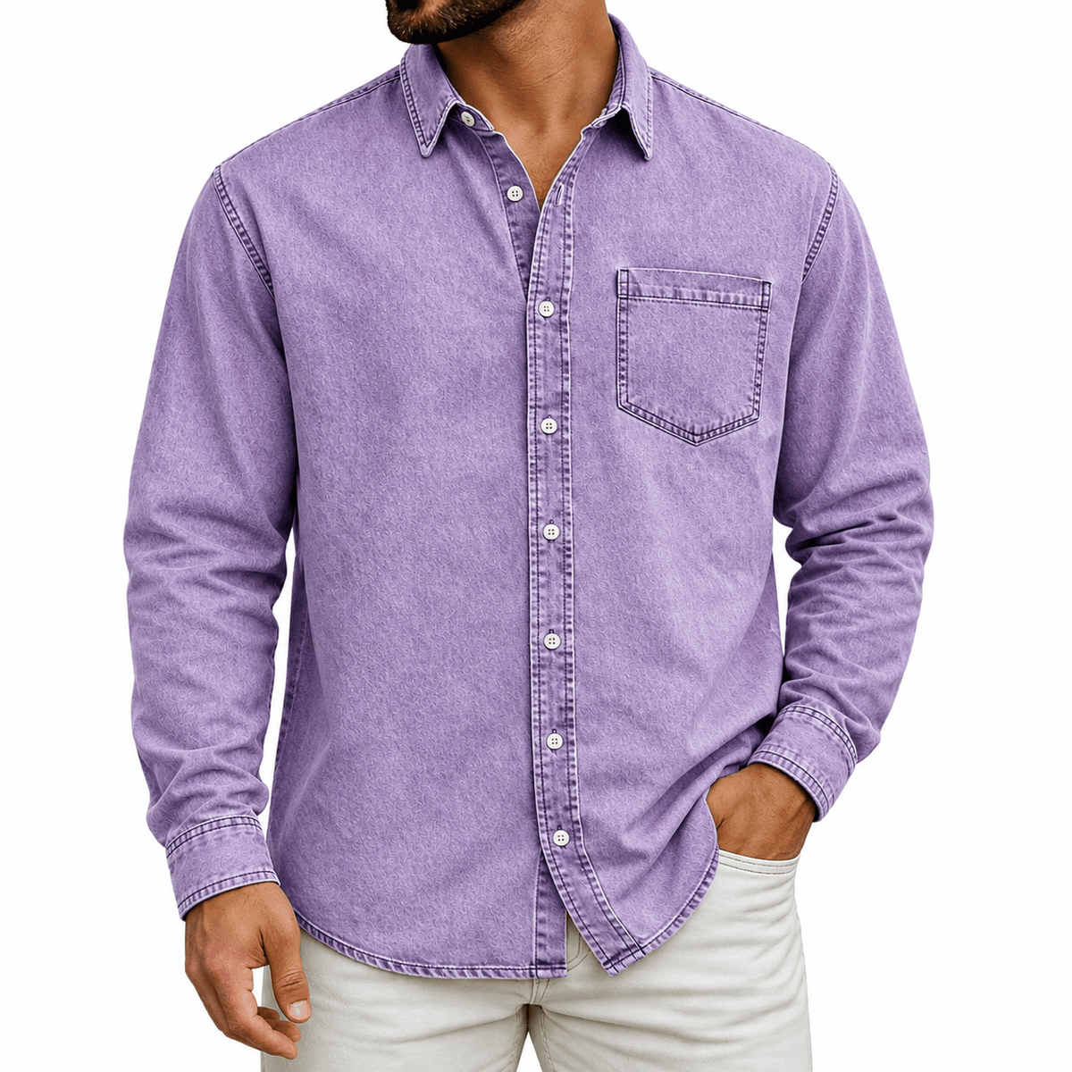 DONACCI Washed Denim Shirt