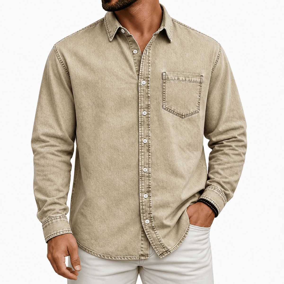 DONACCI Washed Denim Shirt