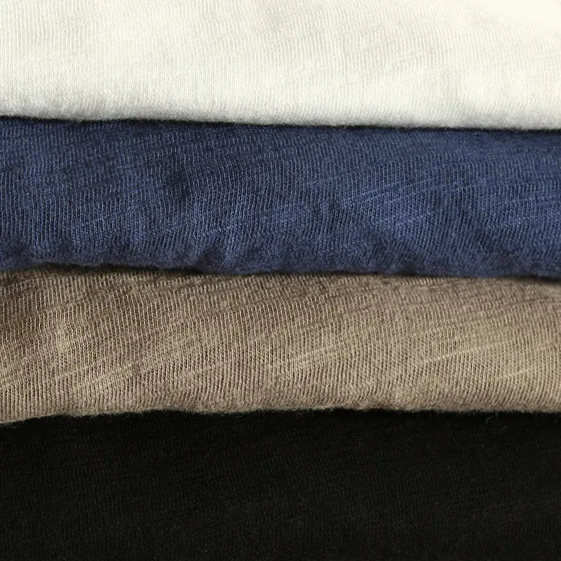 DONACCI Slub Cotton Long Sleeve Shirt