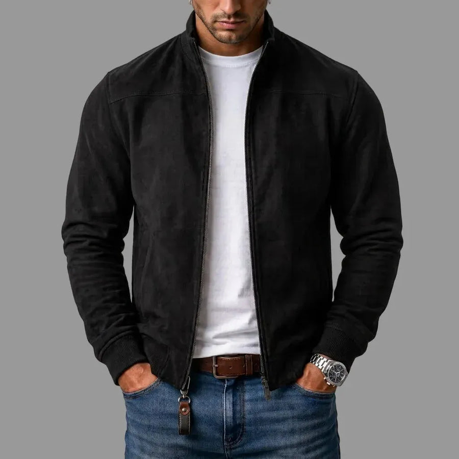 DONACCI Suede Bomber Jacket