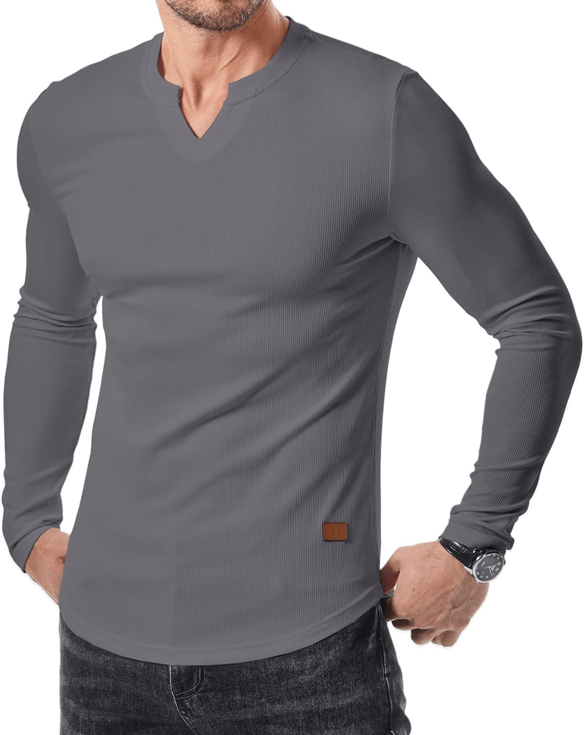 DONACCI Notch-Neck Shirt