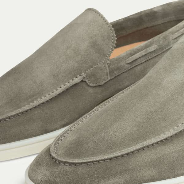 Classic Suède Loafer Olive Green