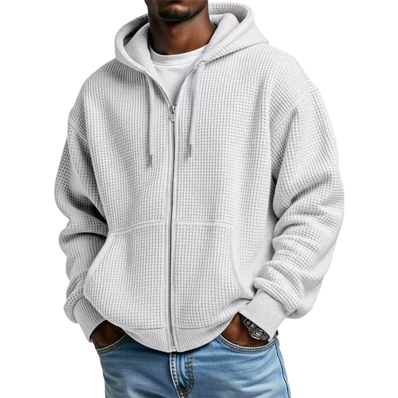 DONACCI Waffle Zip Hoodie