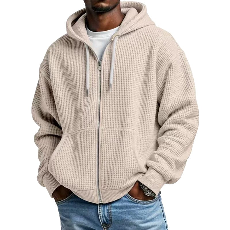 DONACCI Waffle Zip Hoodie
