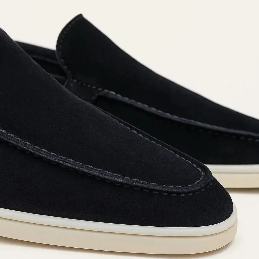 Classic Suède Loafer Navy Blue