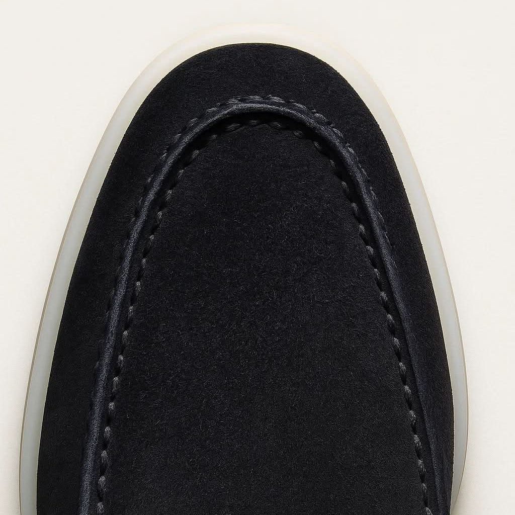 Classic Suède Loafer Navy Blue